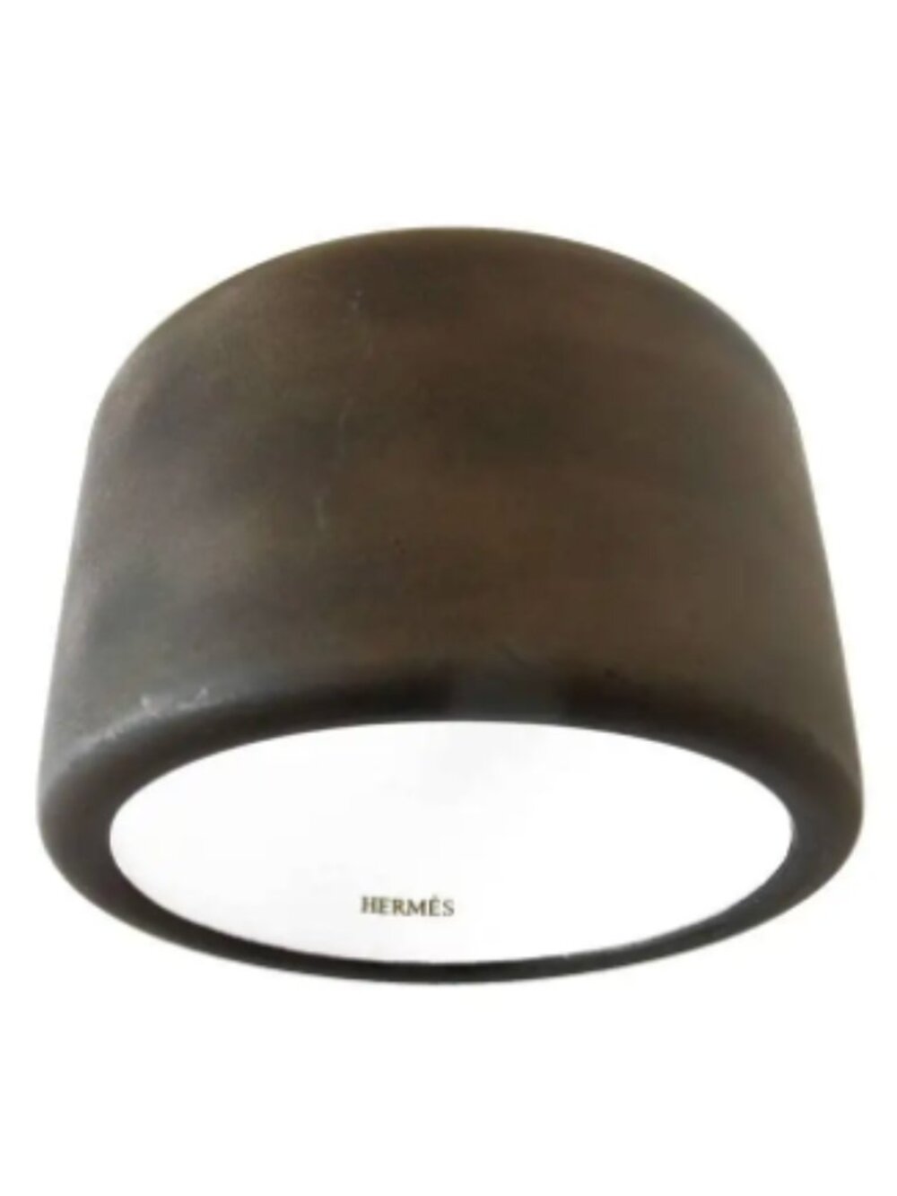 NWT Hermès Assam Bangle Bracelet in Matte Brown Lacquered Wood